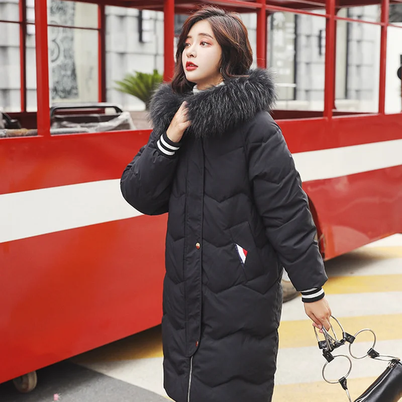 Parkas winter jacket women Coat 2018 Fashion Cotton Padded Jacket Long Style Big Fur Hooded Slim Parkas Thicken Female Outerwear Parkas winter jacket women Coat 2018 Fashion Cotton Padded Jacket Long Style Big Fur Hooded Slim Parkas Thicken Female Outerwear