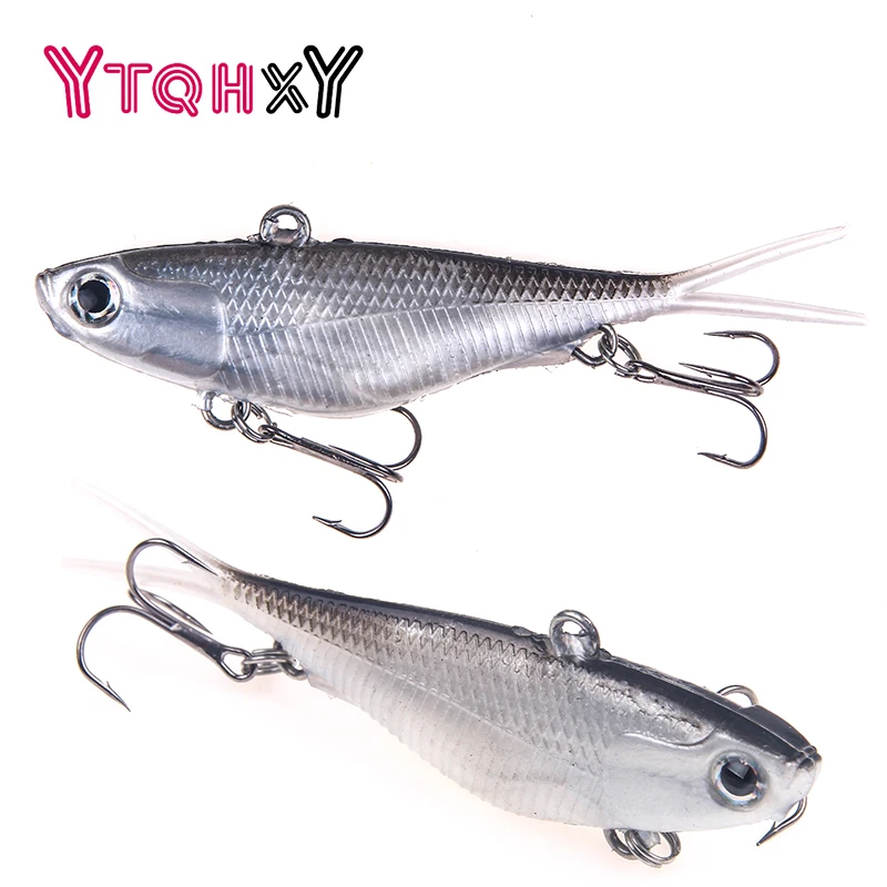 YTQHXY 1Pcs/lot New Hard VIB Lures Hot Crakbait Lifelike Fishing Wobber 95mm 20g Floating Bait Treble Hooks Sinking Tackle WQ33