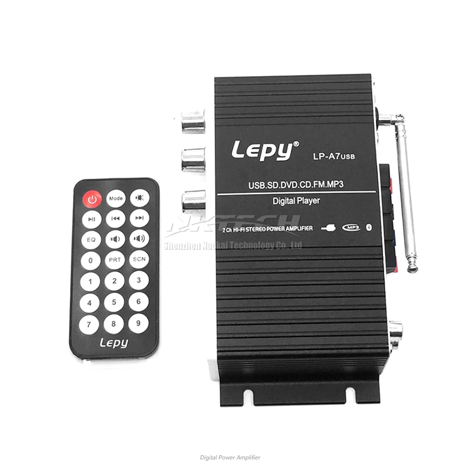 LP-A7 USB Lepy цифровой плеер Bluetooth 4,2 версия автомобиля мощность Hi-Fi стерео аудио усилитель 2CH 20 Вт RMS домашний усилитель SD CD DVD MP3 FM