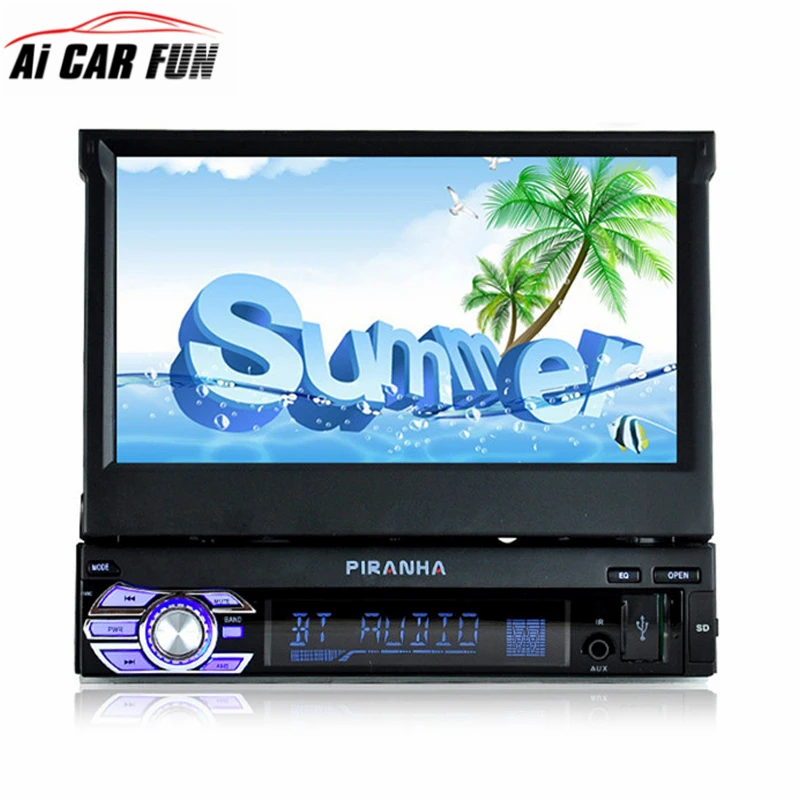  9601 1Din 7 ''HD display digitale Schermo A Scomparsa Auto mp4 mp5 Player trasmettitore FM Stereo C