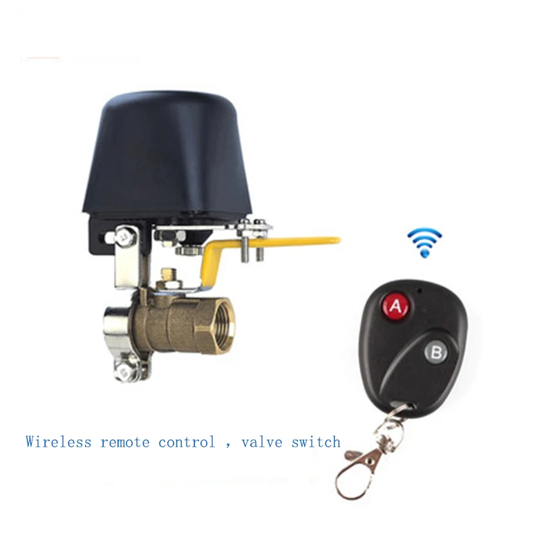 Wireless remote control valve switch water gas alarm robot automatic