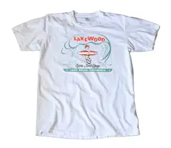 Винтажная Футболка Lakewood Cycle & Surf Shop, футболка с принтом в подарок, футболка в стиле хип-хоп, новые футболки arrival, недорогие футболки оптом