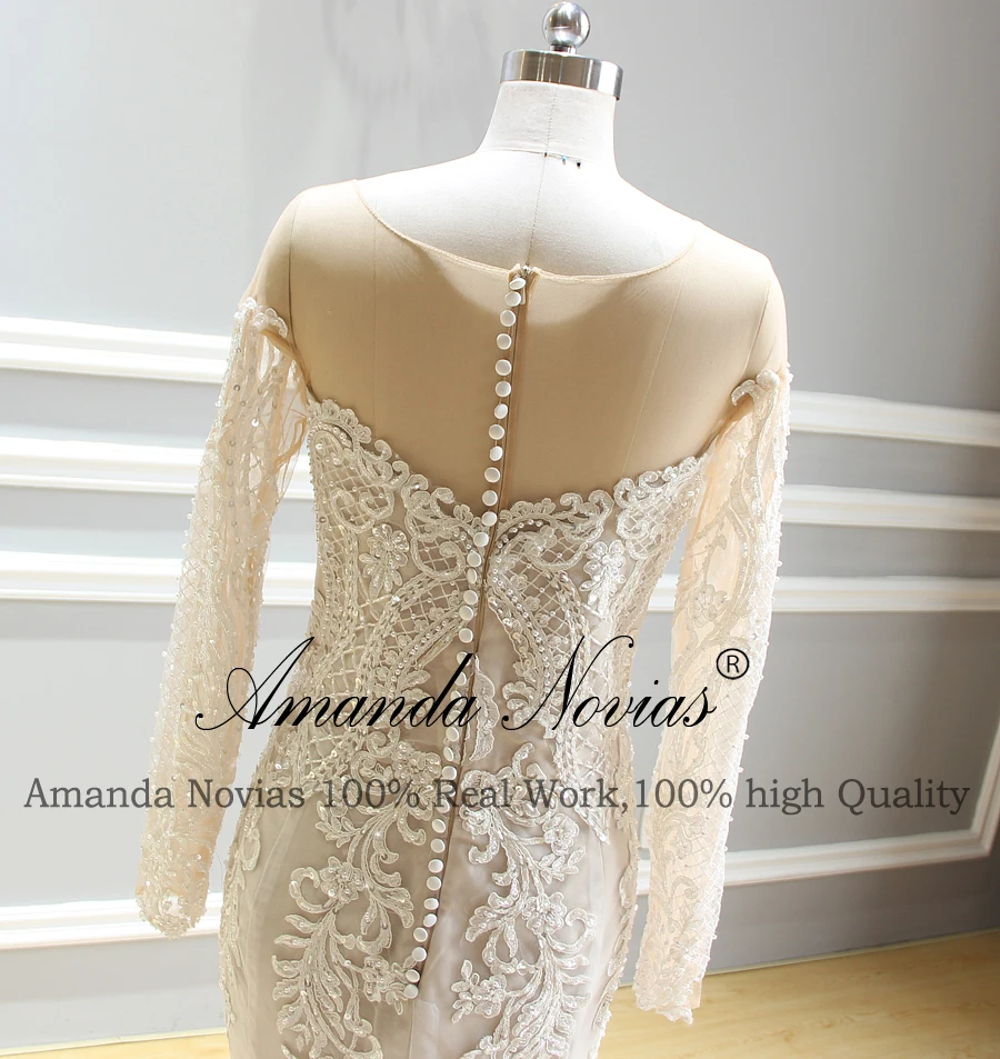 Дизайн Аманда новиас свадебное платье русалки настоящая работа абсолютно новое