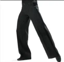 Men’s latin dance costume men’s spandex stripes latin dance trousers men’s Rumba / Samba / Tango Cha Cha / Jazz Dance wear