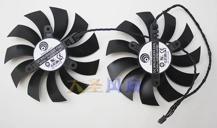 

New Original EVGA ACX2.0+Active Cooling Xtreme Video Graphics card cooling fan PLD10015B12H 12V 0.55A 4Lines