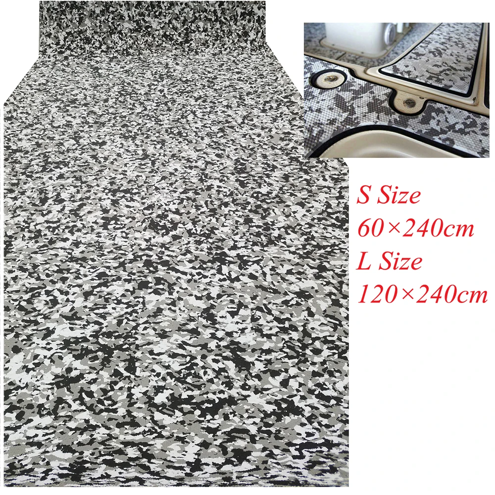 

EVA Boat Teak Decking Yacht Marine Flooring Carpet 2 Size Anti Slip Mat Black Military Digital Camouflage Accessories