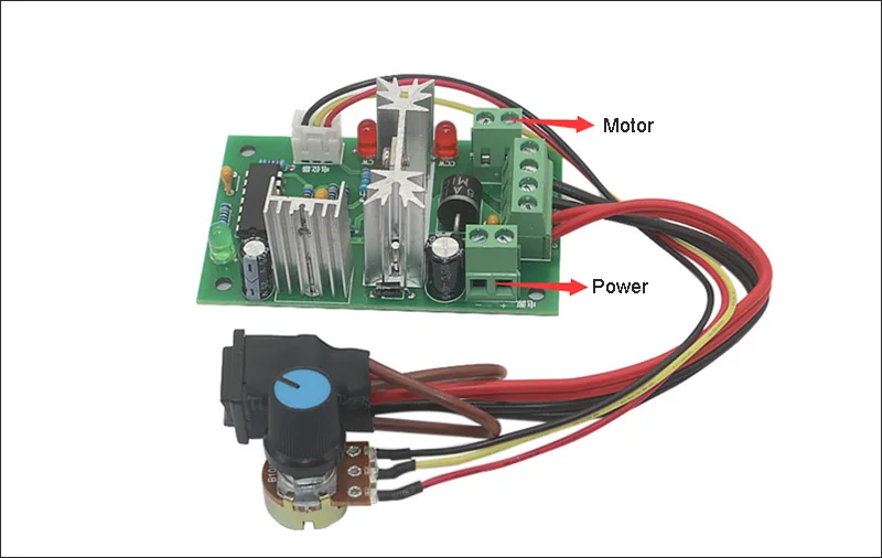 12V 24V контроллер скорости двигателя постоянного тока