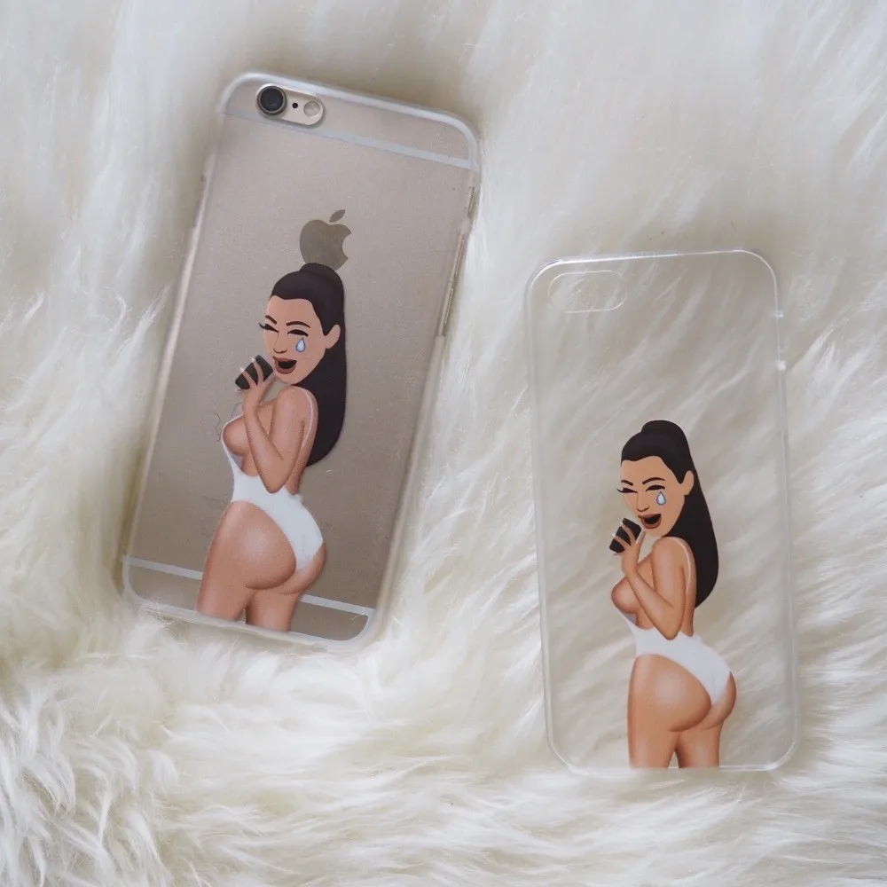 

Funny emoji Kim Kardashian Crying Face Hard Plastic Case for iPhone 4 4S 5 5S SE 5C 6 6S Plus Fundas Cover