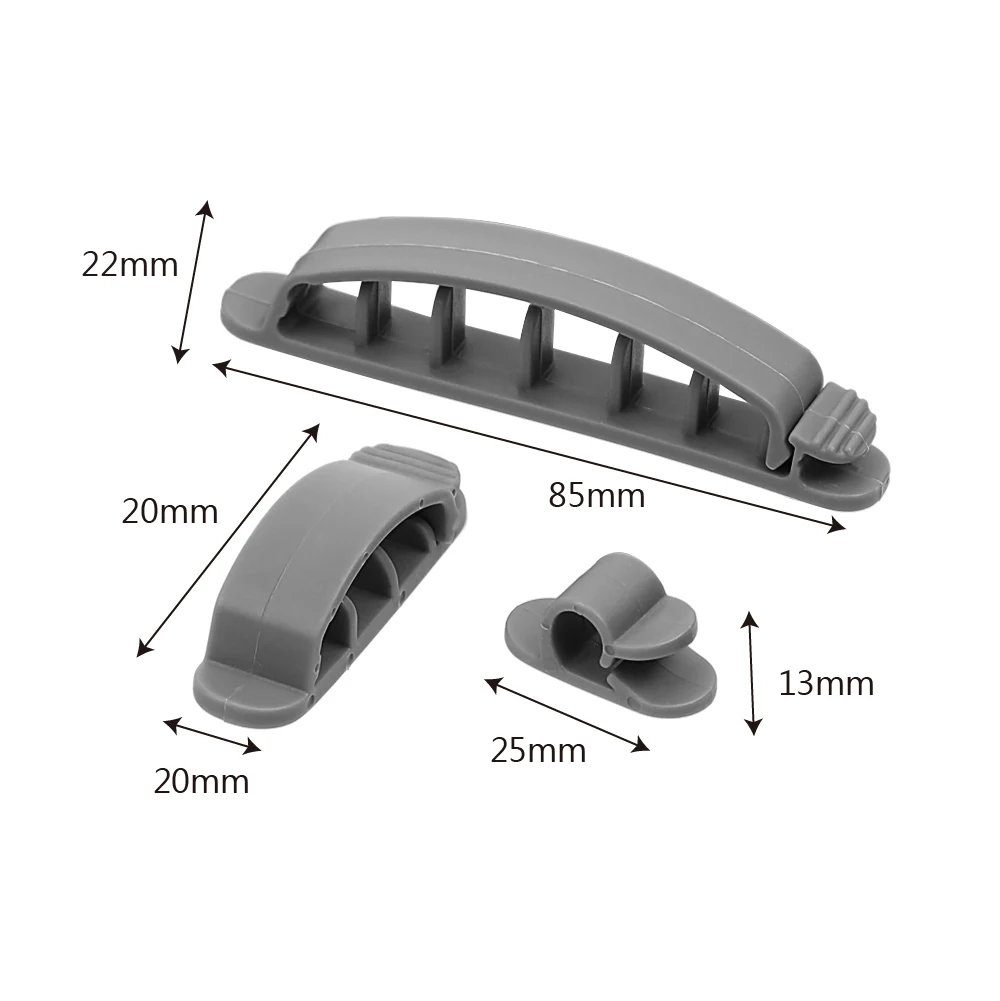 Forauto Кабельный Организатор Авто Зарядное устройство линии застежка зажим самоклеящиеся провод шнур кабельный зажим держатель кольца 10 шт./компл. автомобильный держатель провода