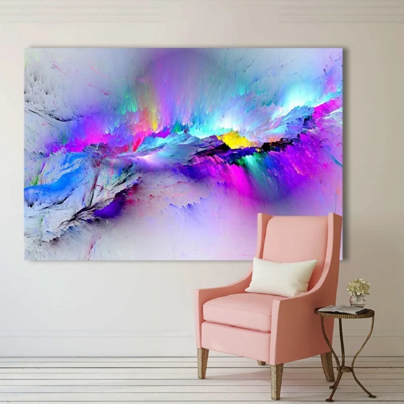 

Abstract Color Cloud Art Oil Painting Poster Picture On The Wall Canvas Printed Painting Decor Living Room