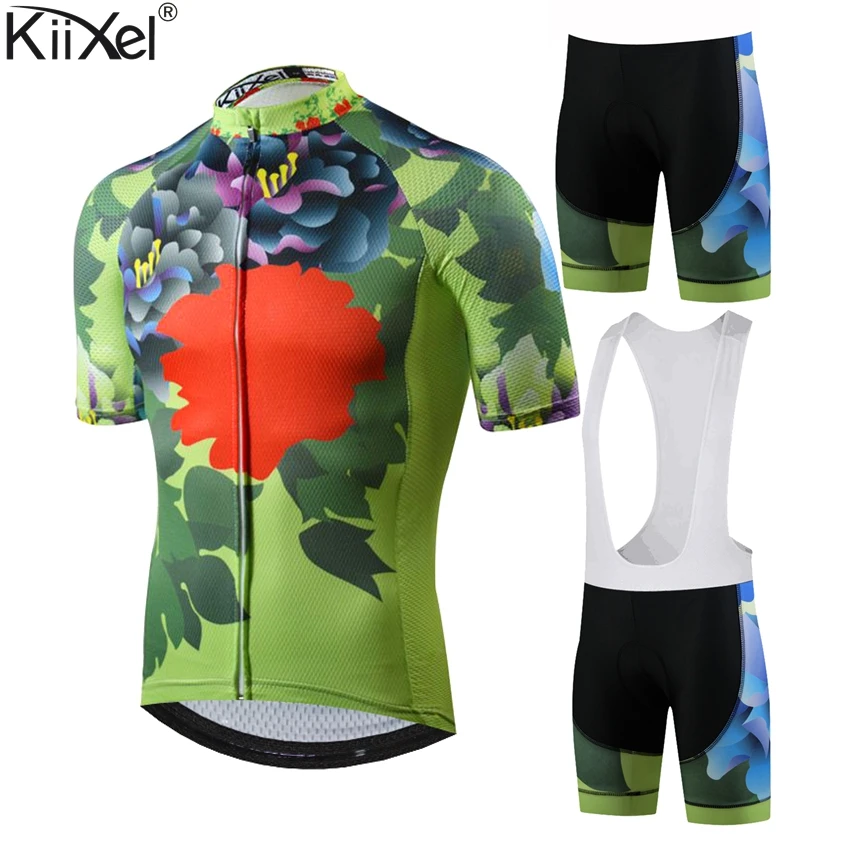 

KiiXel Pro Cycling Jersey Set Summer Mountain Bike Clothing Pro Bicycle Cycling Jersey Sportswear Suit Maillot Ropa Ciclismo Set