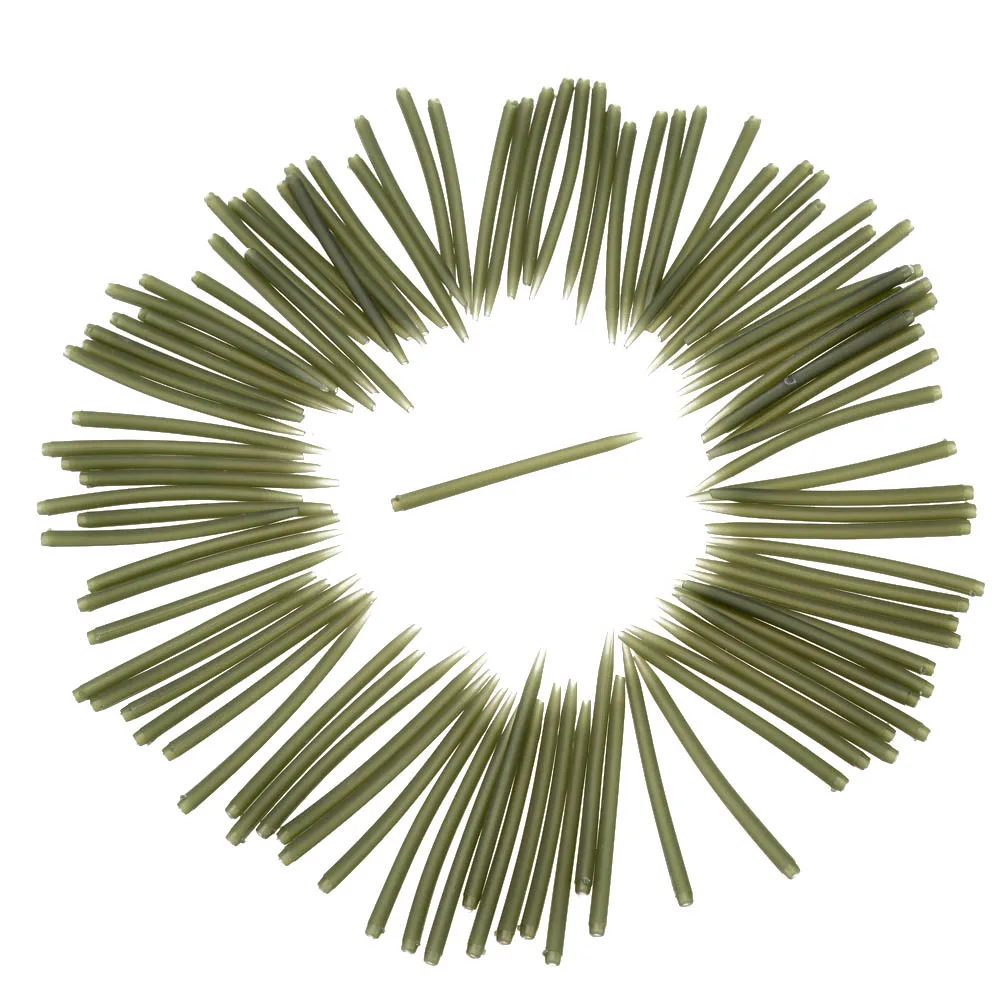 

Sales 100pcs 53mm Fishing Accessories Anti Tangle Sleeves Connect With Hook For Carp Fishing Tackle