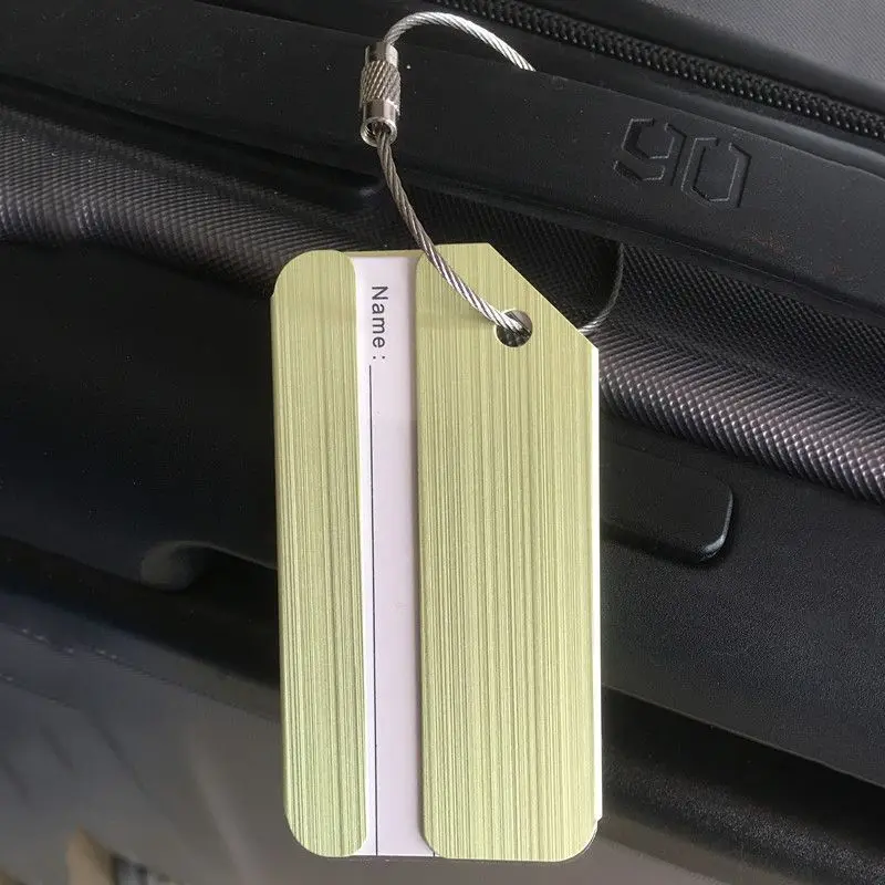 LJL New Aluminium Travel Luggage Baggage Tag Suitcase Identity Address