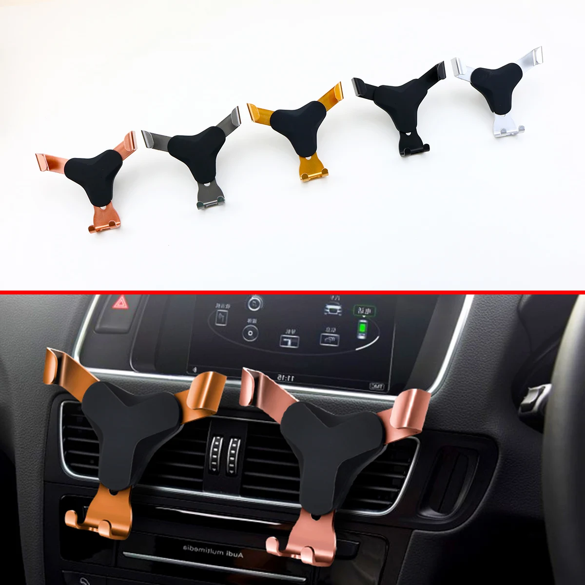 

Car Auto Interior Accessories Air Vent Mount Bracket Support Stander Holder Cradle Cellphone GPS Mobile Phone Parts Trim