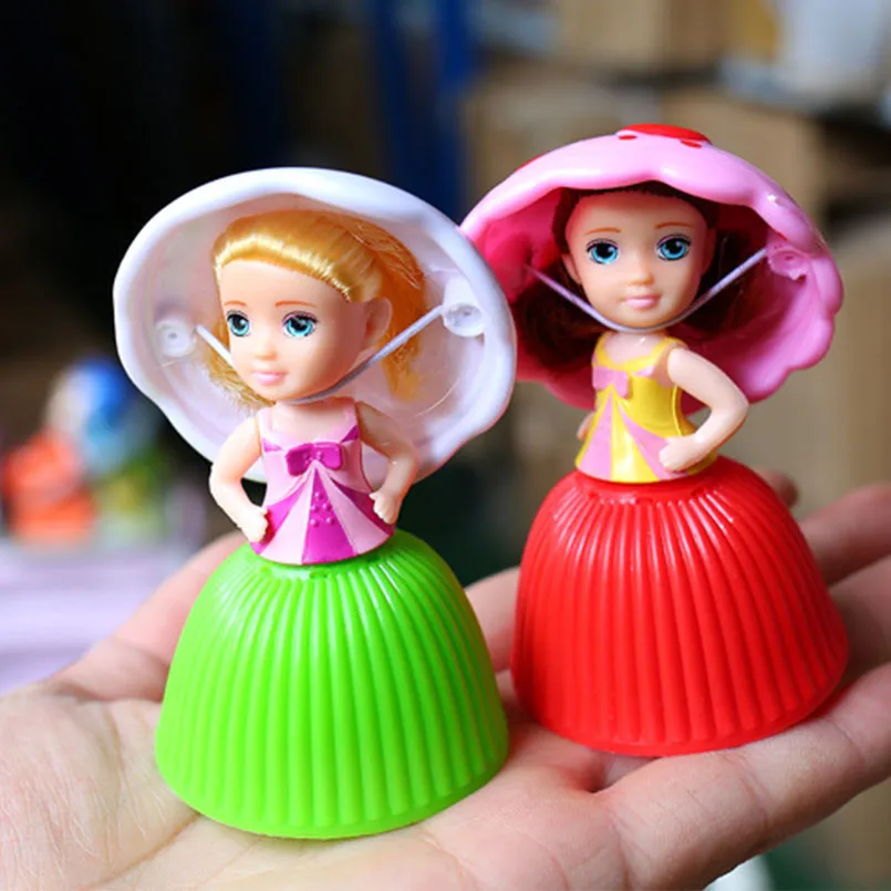 12pcs/Set Mini Cartoon Cupcake Princess Dolls Toys Creative Transformed Cute Cake Doll Beautiful Toy For Girls Birthday Gifts