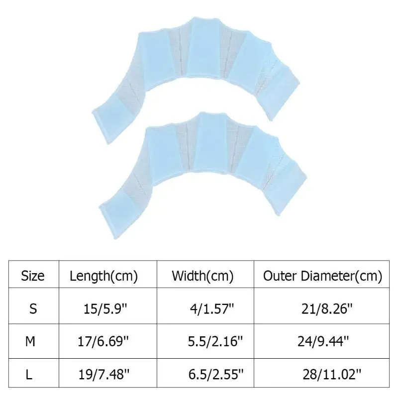 2 шт. силиконовые Плавание Шестерни Ласты рук веб-ласты Training дайвинг перчатки размеры S, M, l Размеры Плавание соучастником для Для женщин Для