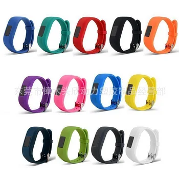 

200pcs Silicone Replacement Watch Band 13 Colors Watches Strap With Metal Buckle Montre for Garmin Vivofit 3