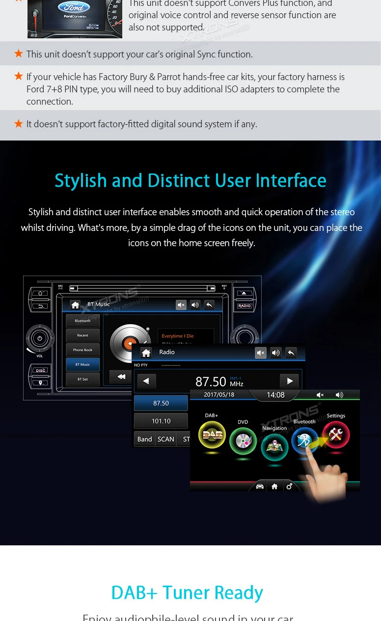 Top 7" Special Car DVD for Ford Focus II 2005 2006 2007 & Ford C-Max 2005 2006 2007 & Ford Galaxy 2006 2007 2008 & Kuga 2008-2012 4 Top 7" Special Car DVD for Ford Focus II 2005 2006 2007 & Ford C-Max 2005 2006 2007 & Ford Galaxy 2006 2007 2008 & Kuga 2008-2012 4