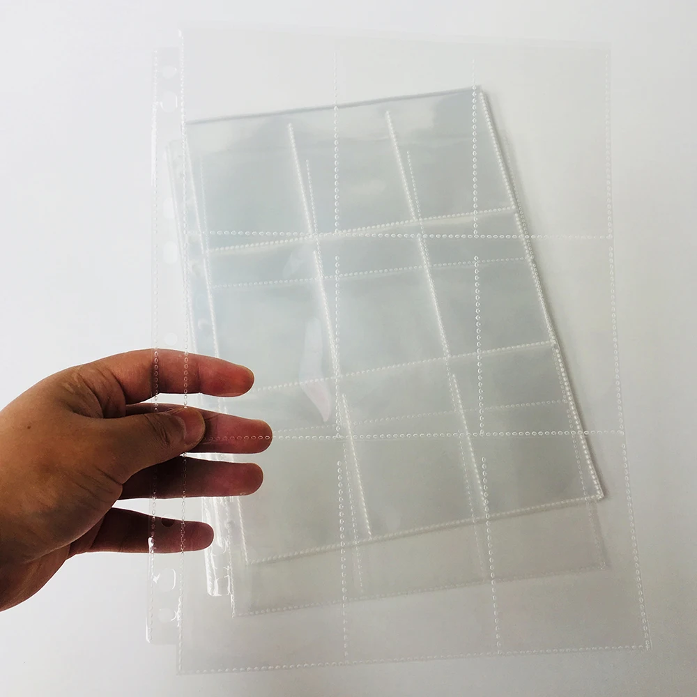 

50 Pages Choice, 9450 Pockets, Clear Series Card Page Protector for Standard Size Cards