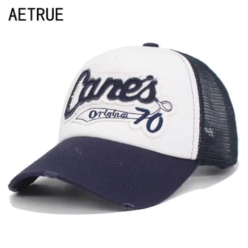 

AETRUE Brand Baseball Cap Women Embroidery Mesh Hats Caps For Men Snapback Gorras Bone Hip Hop Casquette Male Baseball Hat Cap