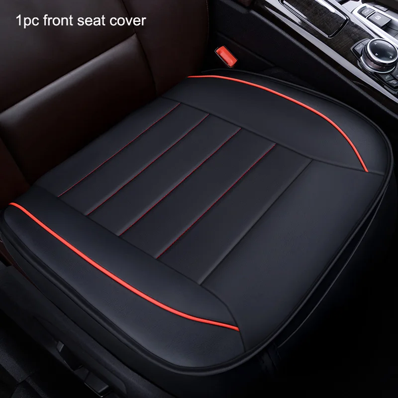 1 front Чехол для автомобильных сидений из искусственной кожи для Volkswagen PASSAT b5, b6, b7, b8 TIGUAN Polo SANTANA Sagitar MAGOTAN Gran - Название цвета: 1 front