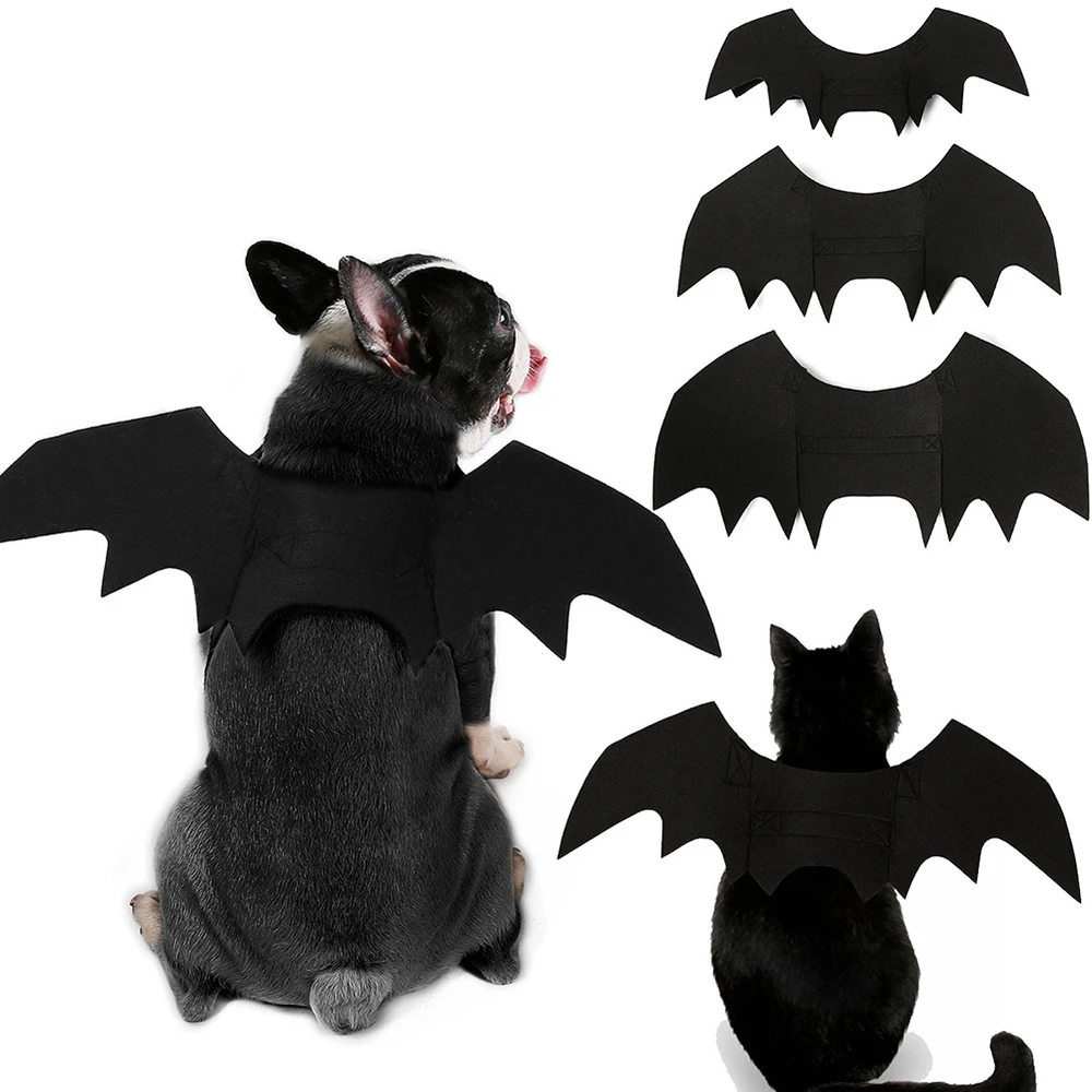 Halloween Cute Dog Cosplay Costume Pet Bat Wings Cat Dog Bat Costume Decorations Hot Sale Funny Clothes New Arrival