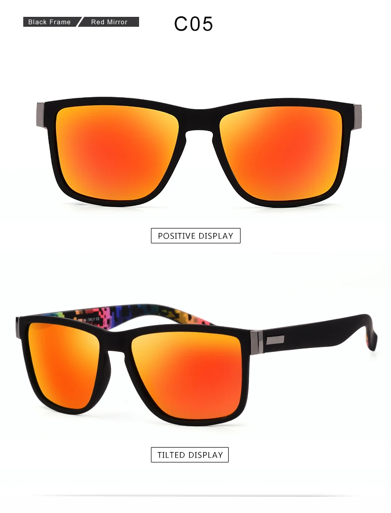 ASOUZ 2019 new men's polarized sunglasses UV400 fashion square ladies glasses classic retro brand design driving sunglasses (7)