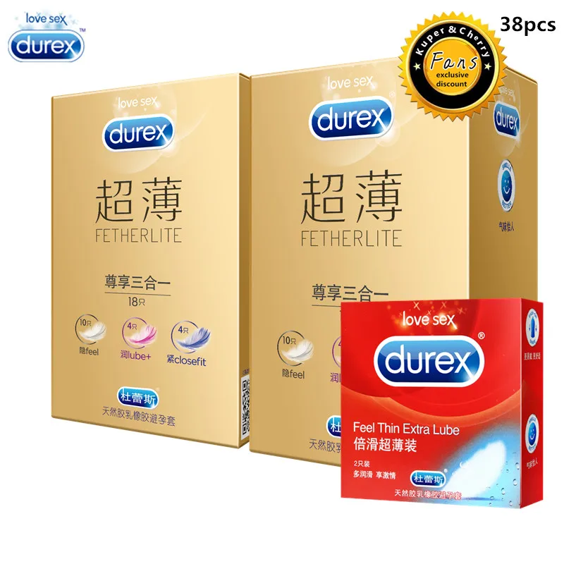 Презервативы Durex Feherlite 3 в 1 презервативы из натурального латекса с дополнительной