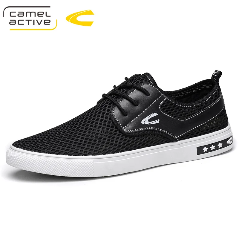 

Camel Active New Style Breathable Air Mesh Men's Casual Shoes Popular Low Top Lace Up Non-slip Summer Mesh Men Shoes
