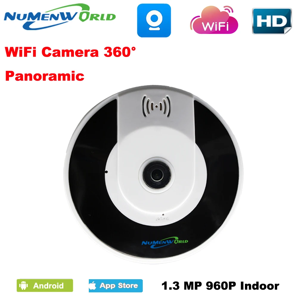 

360 Degree VR Wireless Home IPC 960P wireless indoor Fisheye Panoramic WIFI IP Camera Support P2P Baby Monitor V380