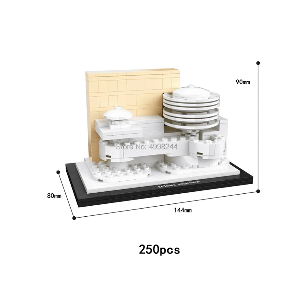 6365 250pcs Urban Cuba Architecture Guggenheim Museum Building Block Toy | Игрушки и хобби