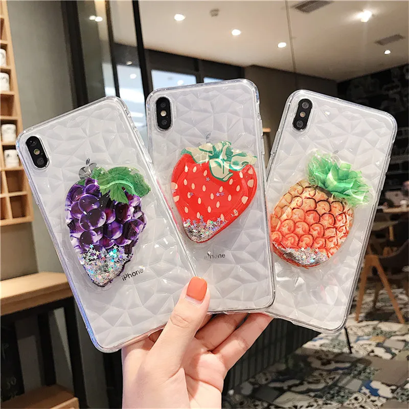 

Case For Xiaomi Redmi A1 A2 5X 6X 8 9 9SE Play GO S2 Y2 Note 5 5A 6 6A Pro Prime 7 Pro 3D Diamond Texture Liquid Glitter Cover