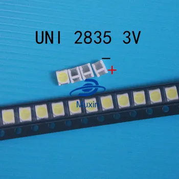 

1000PCS/LOT UNI LED Backlight High Power LED 1W 3V 1210 3528 2835 Cool white LCD Backlight for TV TV Application MSL-628KSW