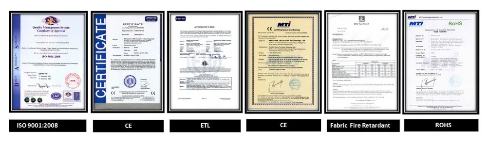 FWB фронтальный проектор Материал экрана с коэффициентом усиления 1,1 и 110 градусов