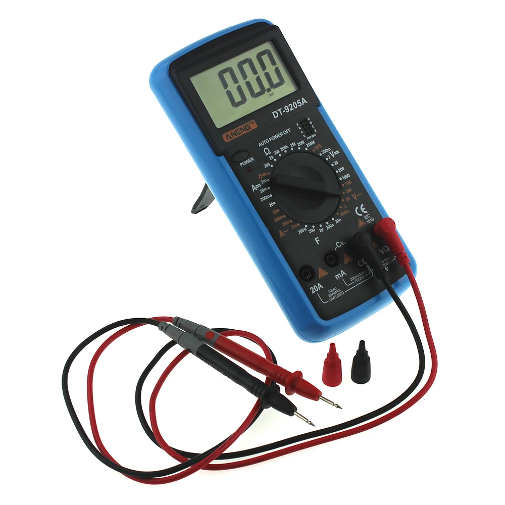 ANENG DT9205A мультиметр цифровой тестер digital multimeter щупы для мультиметра транзистор цифровой тестер Мультиметр multimetr мультитестер мултиметр rm409b esr meter мультиметр с термопарой мультимер мультимитр