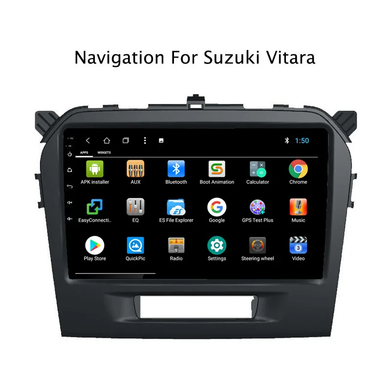 Top NAVITOPIA 9inch 2G RAM 32G ROM Android 8.1 Car DVD Multimedia GPS Navigation for Suzuki Vitara 2015 2016 3