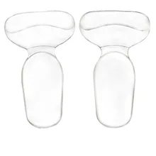 Силиконовая гелевая наклейка пятки Мягкая Т-образная подушка для обуви наклейка пятки износостойкая противоскользящая с толстой подушкой прозрачная