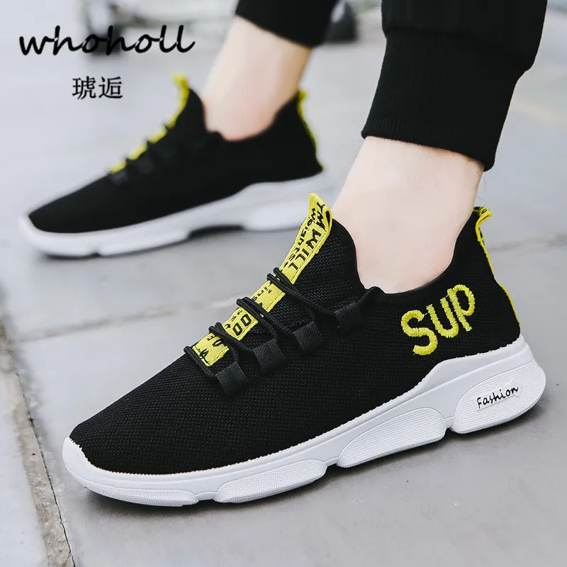 Whoholl Noir Zapatillas Respirant Chaussures Hommes rouge Autum Lacets Hombre blanc Formateurs Mode Sneakers À Casual Appartements rqrOa