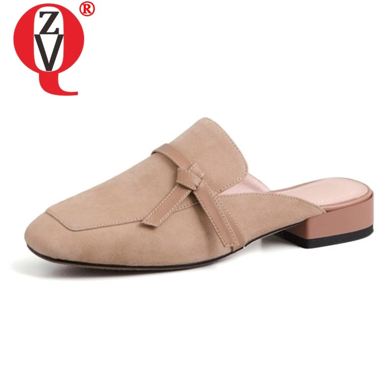 

ZVQ shoes woman 2019 summer new low heel shoes ladies external wear concise comfortable slippers ladies casual dress shoes