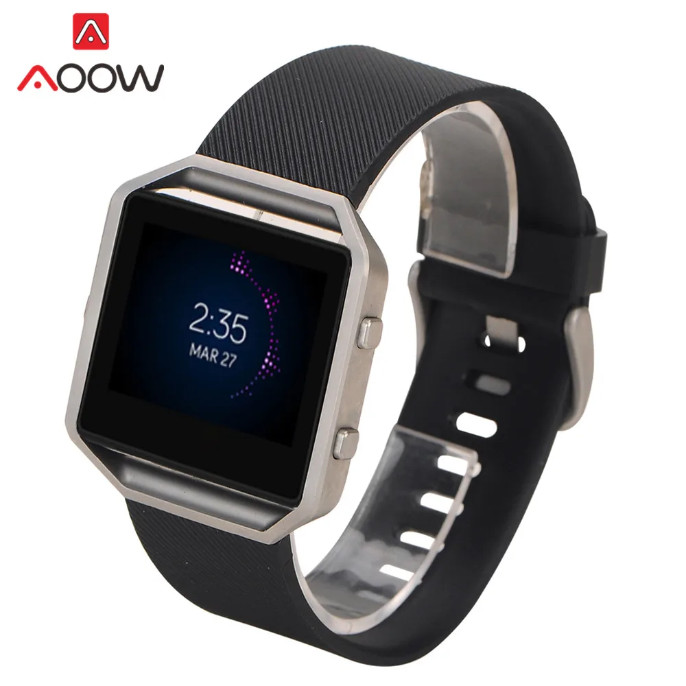 Силиконовый ремешок для часов Fitbit blaze быстросъемный мягкий резиновый спортивный