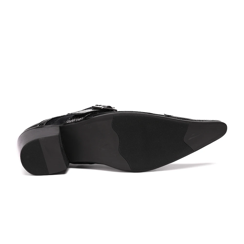 Мужские туфли оксфорды из натуральной кожи с пряжкой|oxford black|oxford menoxford leather |