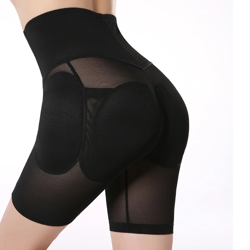 Buy Plus Size S XXL Black Padded Underwear Women s Hip Enhancer High Waisted Tummy Control Butt Lifter Panties Shapewear