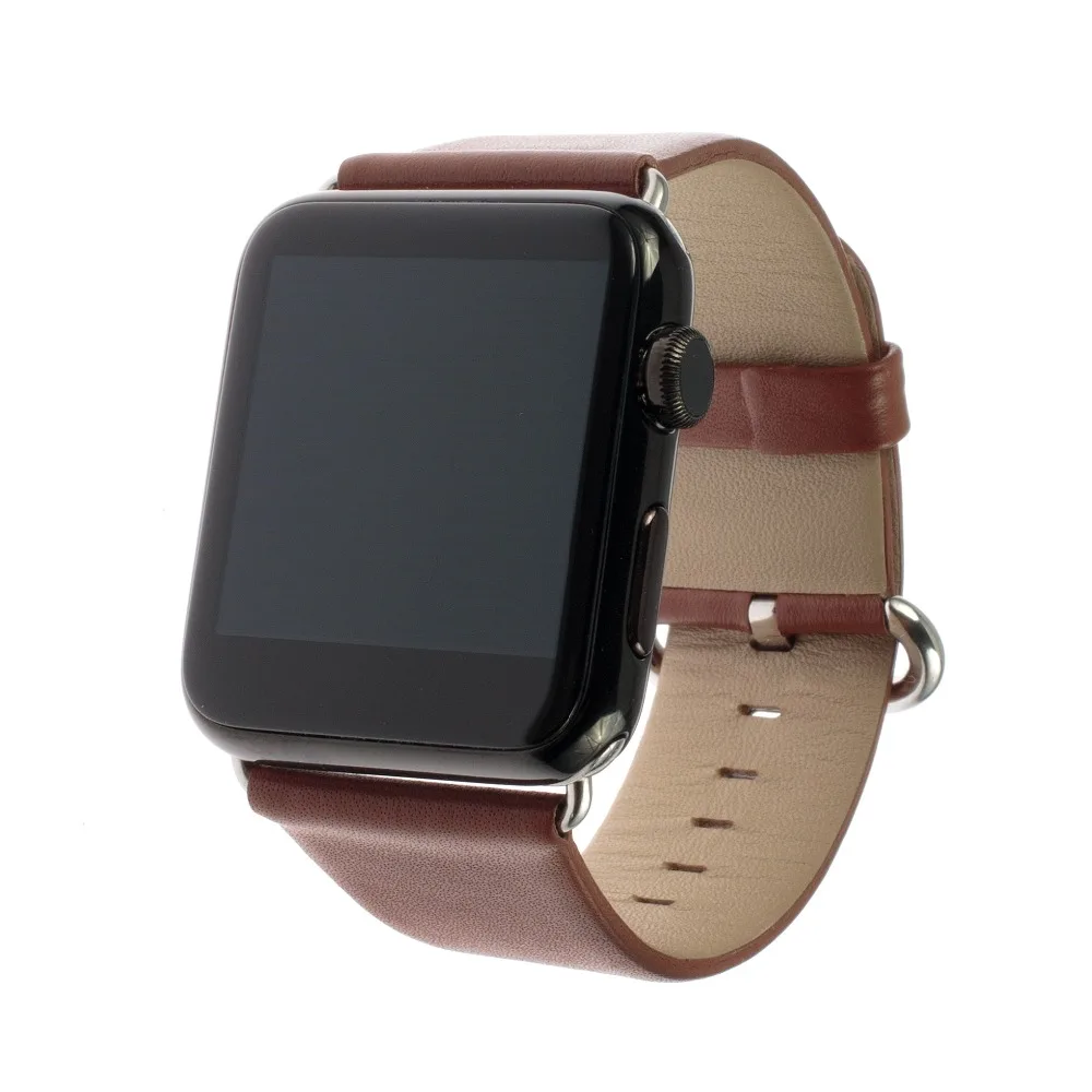 Ремешок из натуральной кожи для iWatch Apple Watch сменный Браслет наручных часов с