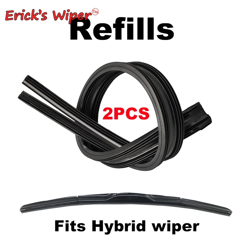 

2Pcs/lot AAA Grade Car Auto Vehicle Soft Rubber Refills For Front Windshield Hybrid Wiper Blades 8.5mm 14"15"16"18"20"22"24"26"