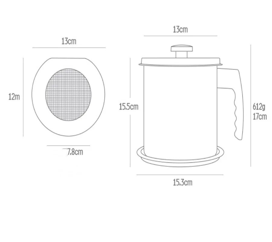 Бак для масляного фильтра из нержавеющей стали, кухонный инструмент, Герметичная Бутылка для масла, бытовая большая бутылка с ручкой