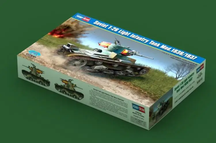 HobbyBoss model 83810 1 35 Soviet T 26 Light Infantry Tank Mod 1936 1937