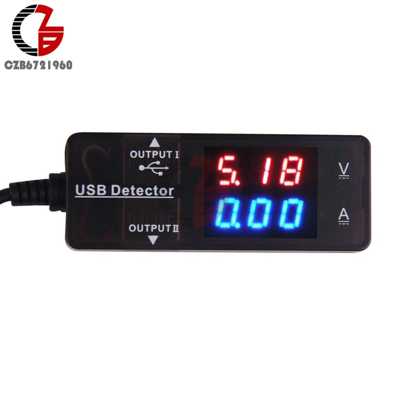

3.2-10V USB Tester 0.28" LED Digital Voltmeter Ammeter Power Charger Doctor Bank Indicator 5V Current Voltage Meter Volt Monitor