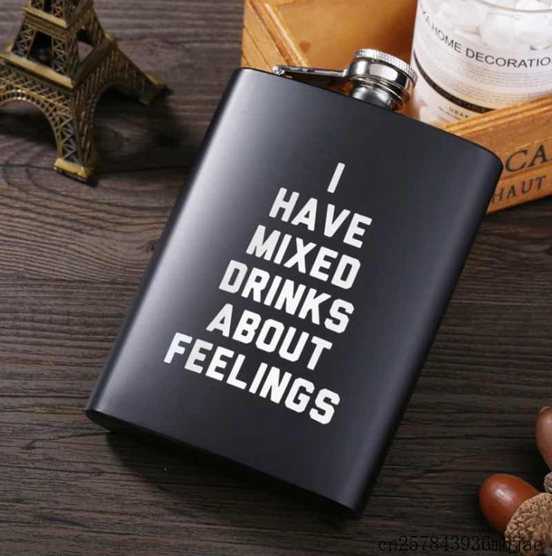 

10pcs 8oz Black Hip Flasks Matt Stainless Steel Flask Gift Whisky Vodka Bottle with Gift Box Packing