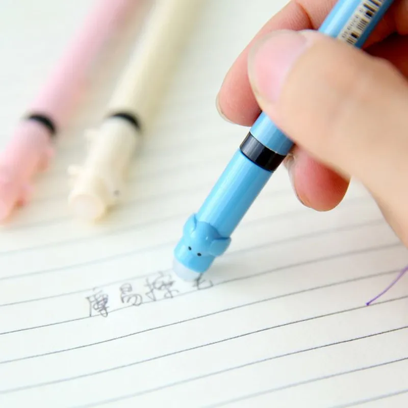 Coloffice 2 шт./лот kawaii Hippo гелевые ручки 0,5 мм ручка с черными чернилами стираемая красочная ручка для студенческой подписи канцелярские товары для школы офиса