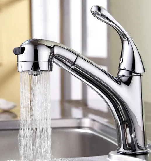 

time-limited freeshipping Modern no <2kg red copper ! quality hot and cold faucet Pull-out type basin single hole counter